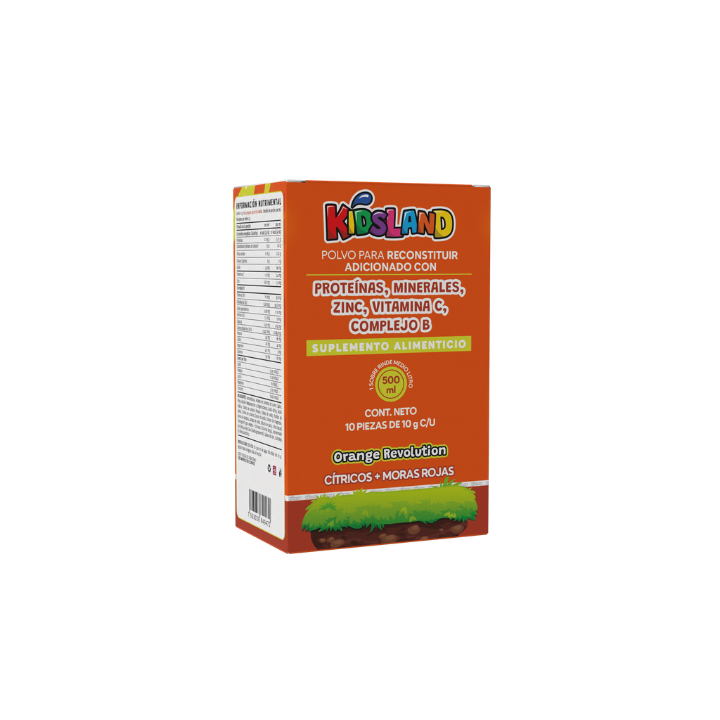 Bebida para Apoyar la Hidratación Orange Revolution | Adicionada con Minerales, Zinc, Vitamina C y Complejo B | 10 Sobres