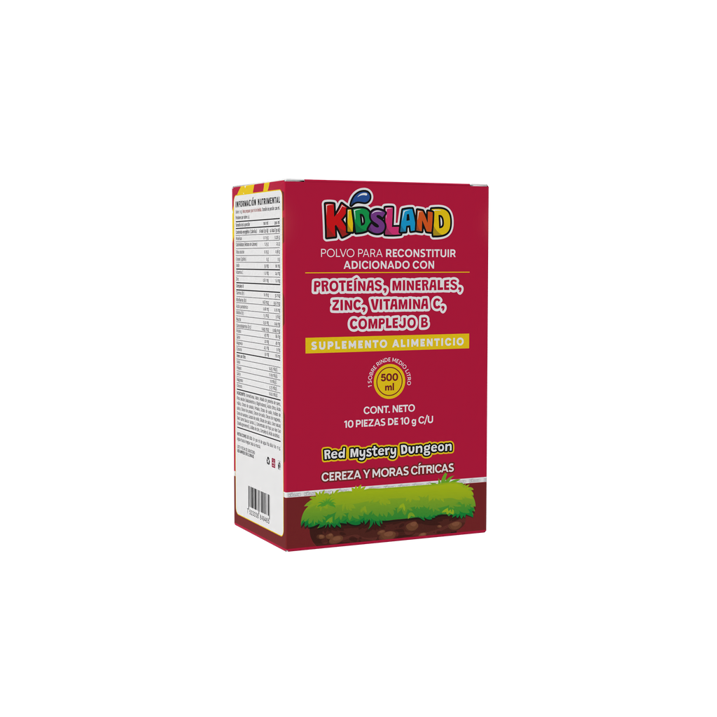 Bebida para Apoyar la Hidratación Red Mistery Dungeon | Adicionada con Minerales, Zinc, Vitamina C y Complejo B | 10 Sobres