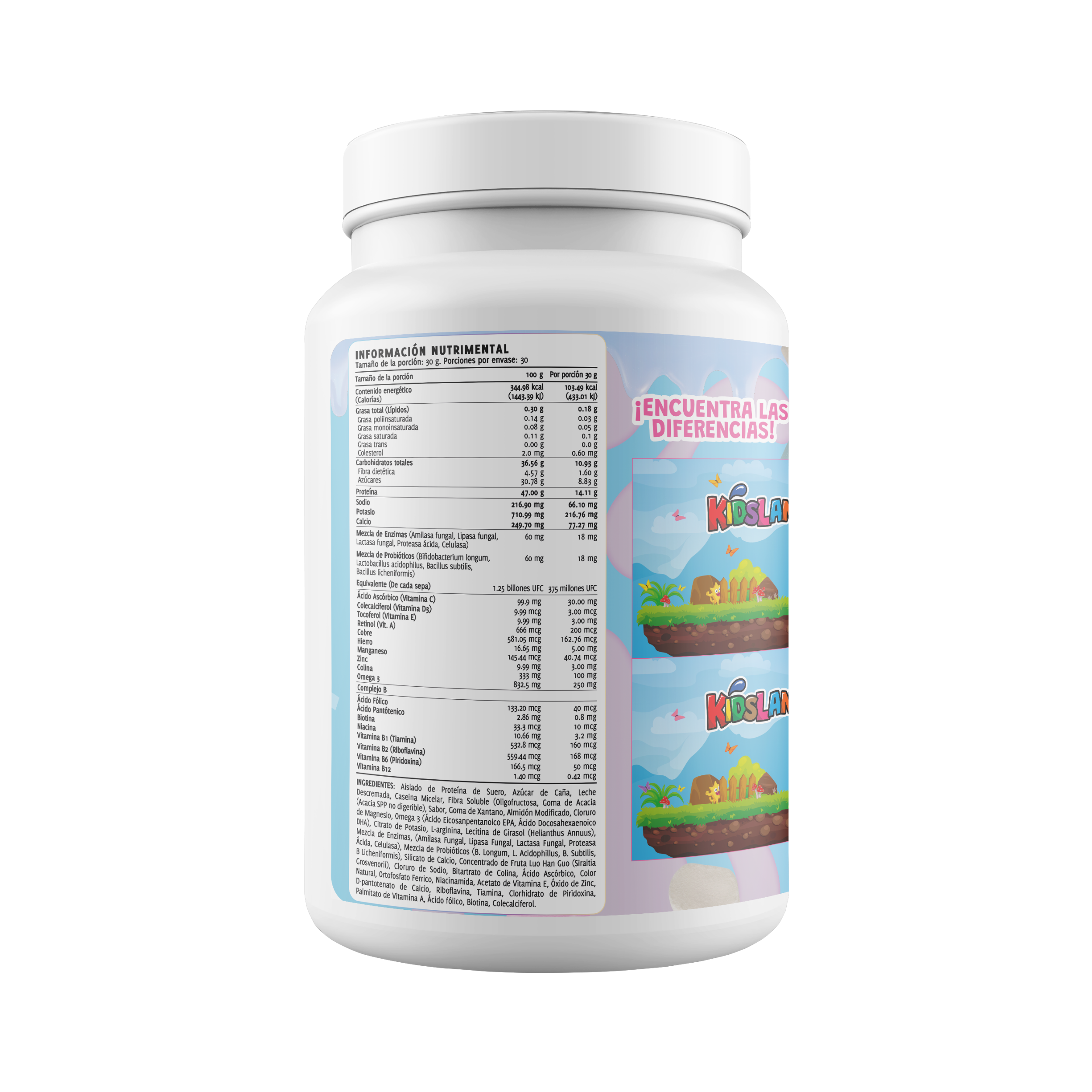 ProKids Proteína Bombinity | Adicionada con Vitaminas y Minerales | 900 g