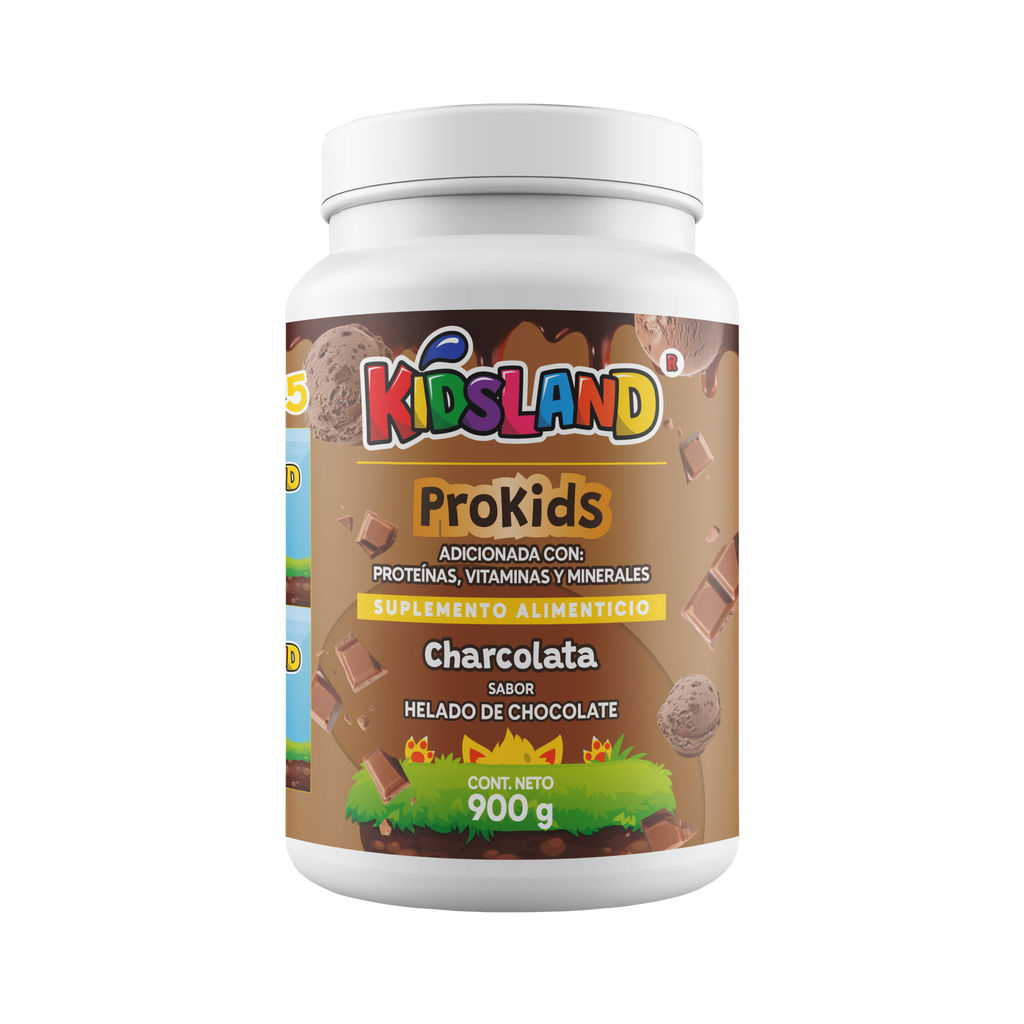 ProKids Proteína Charcolata | Adicionada con Vitaminas y Minerales | 900 g