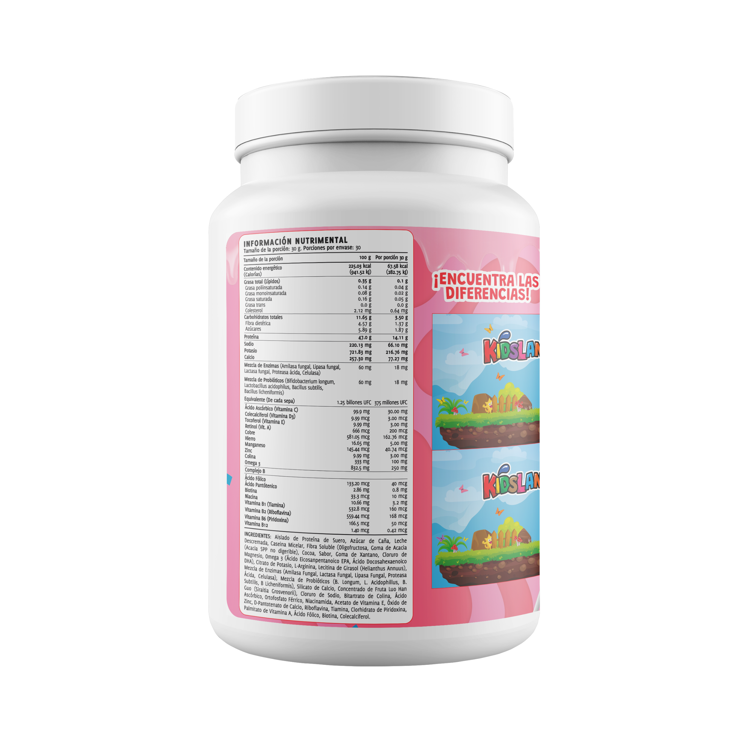 ProKids Proteína Cherrymix | Adicionada con Vitaminas y Minerales | 900 g